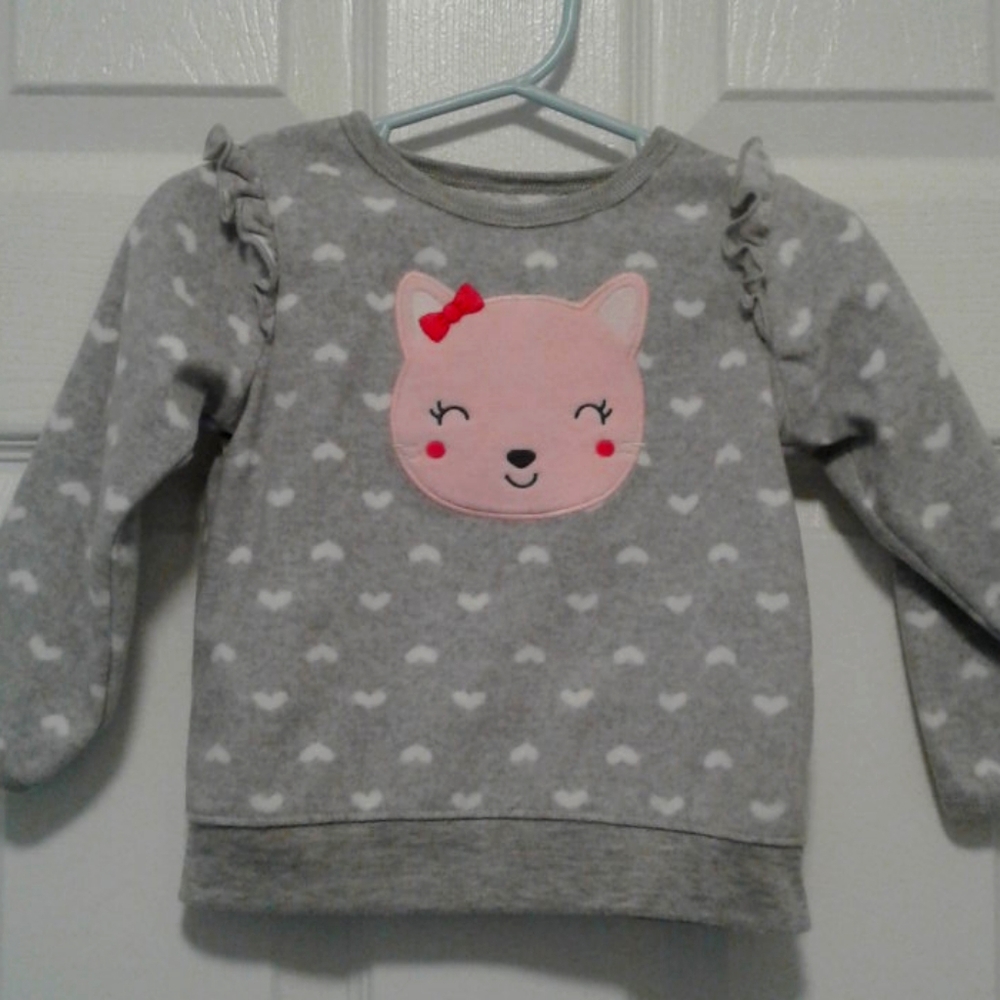 Little girls long sleeve polyester shirt